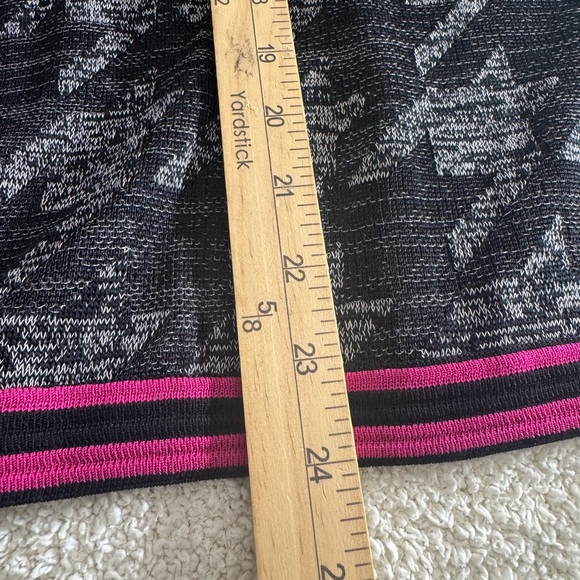 Ming Wang Jacket Womens Size XL Black and Pink Houndstooth cardigan knit - Picture 8 of 11